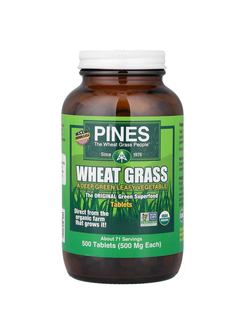 Wheat Grass, 500 Tablets